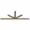 Ekena Millwork Saratoga Rough Sawn Timber Gable Bracket, Douglas Fir, 84"W x 31"H x 2"D x 4"F, 9/12 Pitch GBW084X31X0204SAR00RDF - alternate 4